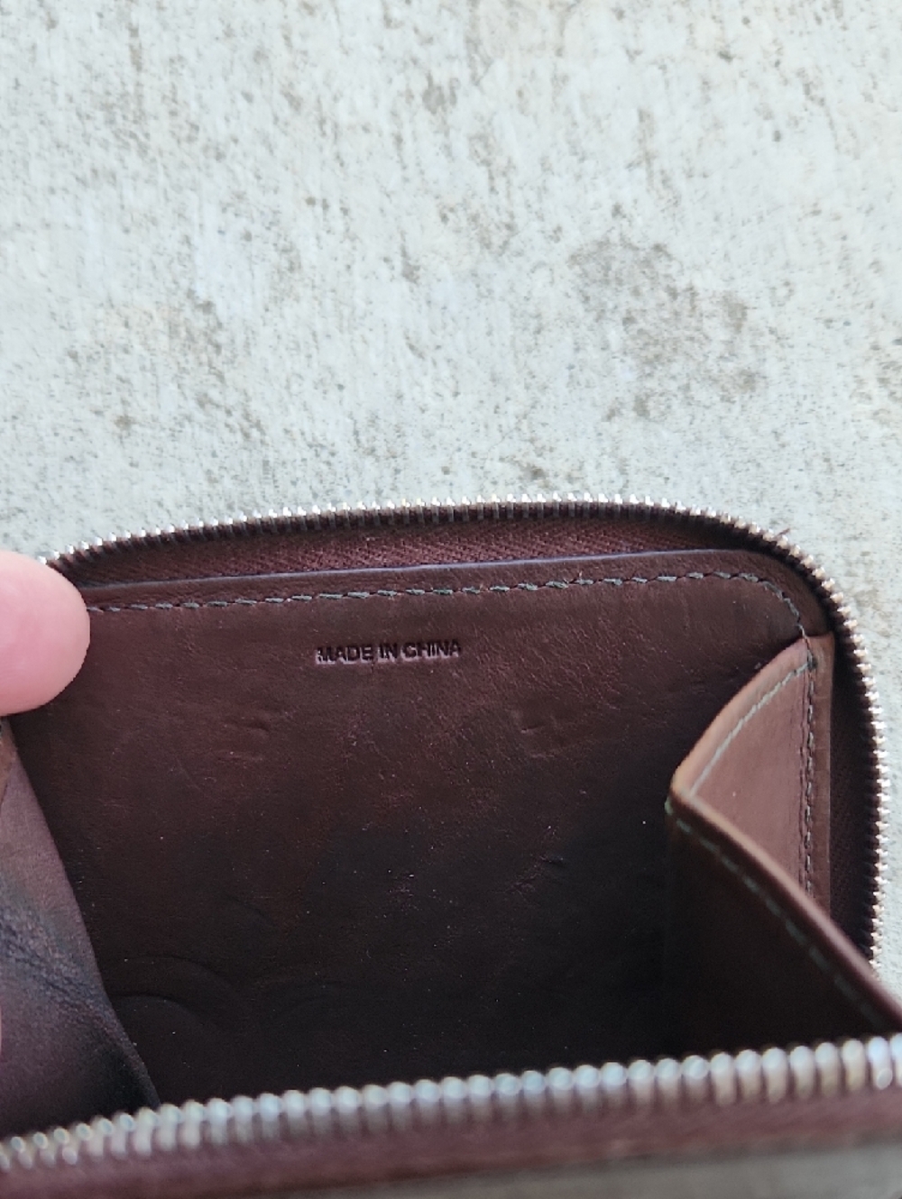 Vintage Coach Zip Around Wallet Brown Glove Tanned Leather Small Coin Purse - Picture 6 of 9